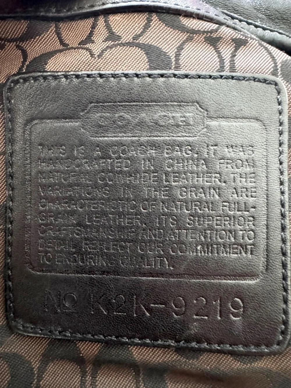 Coach authentic vintage
